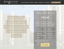 Tablet Screenshot of fineandcountryng.com